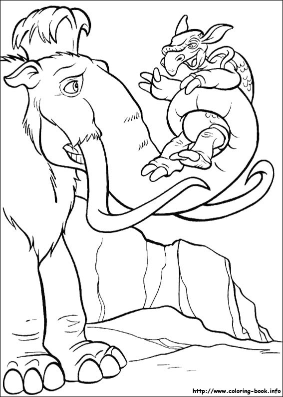 Ice Age coloring picture